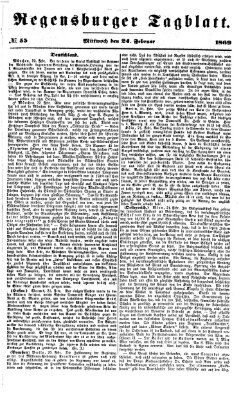 Regensburger Tagblatt Mittwoch 24. Februar 1869