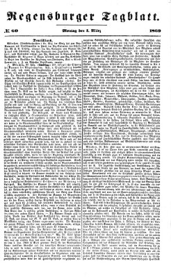 Regensburger Tagblatt Montag 1. März 1869