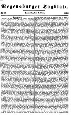 Regensburger Tagblatt Donnerstag 4. März 1869