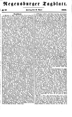 Regensburger Tagblatt Freitag 9. April 1869