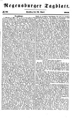 Regensburger Tagblatt Samstag 10. April 1869