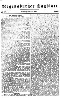 Regensburger Tagblatt Samstag 24. April 1869