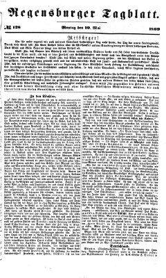 Regensburger Tagblatt Montag 10. Mai 1869