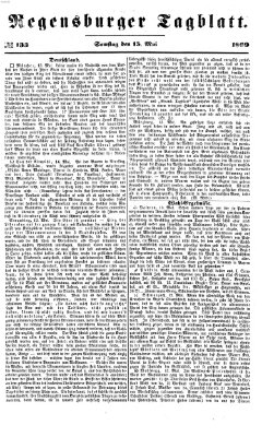 Regensburger Tagblatt Samstag 15. Mai 1869