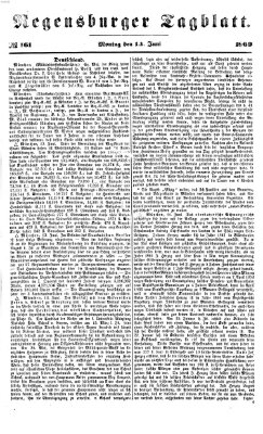 Regensburger Tagblatt Montag 14. Juni 1869