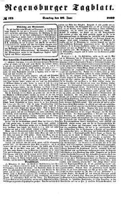 Regensburger Tagblatt Samstag 26. Juni 1869