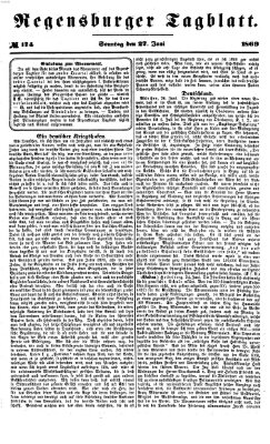 Regensburger Tagblatt Sonntag 27. Juni 1869