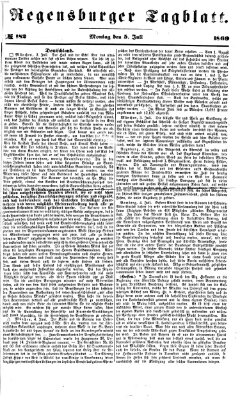 Regensburger Tagblatt Montag 5. Juli 1869