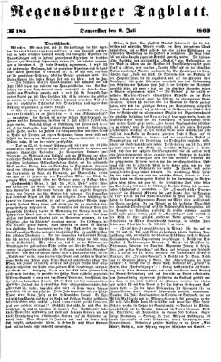 Regensburger Tagblatt Donnerstag 8. Juli 1869