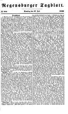 Regensburger Tagblatt Samstag 17. Juli 1869