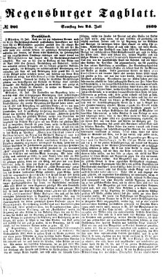 Regensburger Tagblatt Samstag 24. Juli 1869