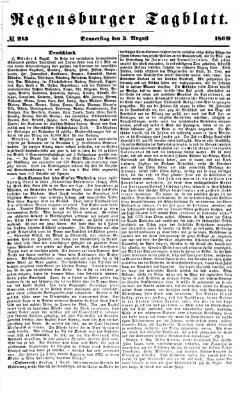 Regensburger Tagblatt Donnerstag 5. August 1869