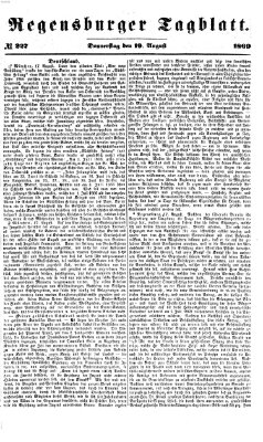 Regensburger Tagblatt Donnerstag 19. August 1869