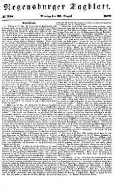 Regensburger Tagblatt Montag 30. August 1869