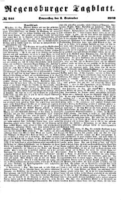 Regensburger Tagblatt Donnerstag 2. September 1869