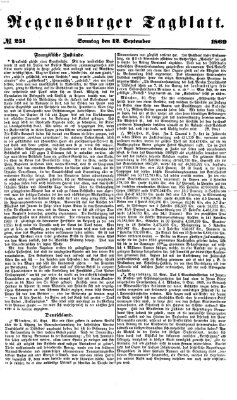 Regensburger Tagblatt Sonntag 12. September 1869