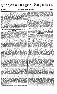 Regensburger Tagblatt Mittwoch 6. Oktober 1869