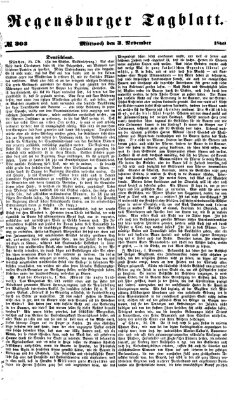 Regensburger Tagblatt Mittwoch 3. November 1869