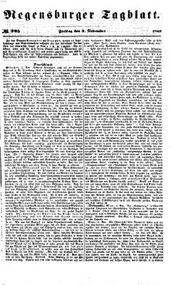 Regensburger Tagblatt Freitag 5. November 1869