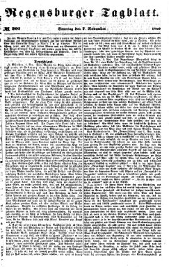 Regensburger Tagblatt Sonntag 7. November 1869