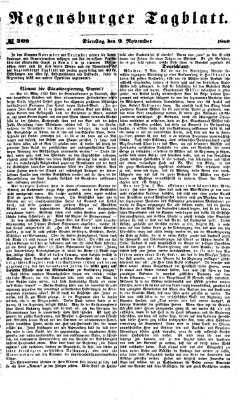 Regensburger Tagblatt Dienstag 9. November 1869