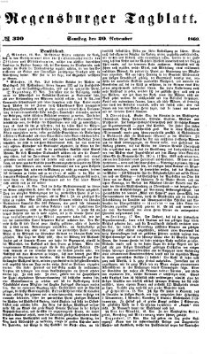 Regensburger Tagblatt Samstag 20. November 1869