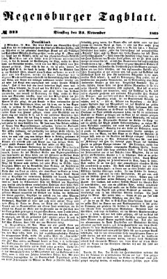 Regensburger Tagblatt Dienstag 23. November 1869