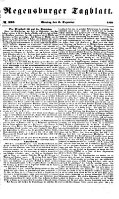 Regensburger Tagblatt Montag 6. Dezember 1869