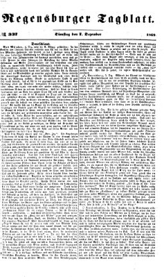 Regensburger Tagblatt Dienstag 7. Dezember 1869