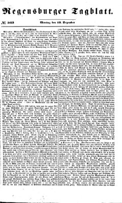 Regensburger Tagblatt Montag 13. Dezember 1869