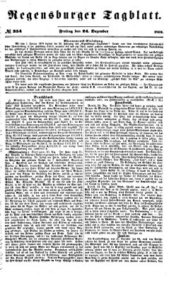 Regensburger Tagblatt Freitag 24. Dezember 1869