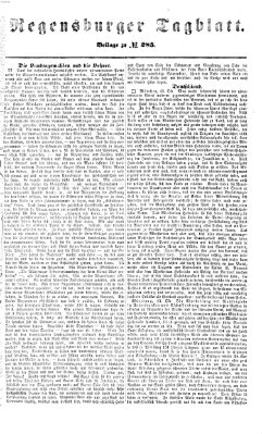 Regensburger Tagblatt Samstag 16. Oktober 1869