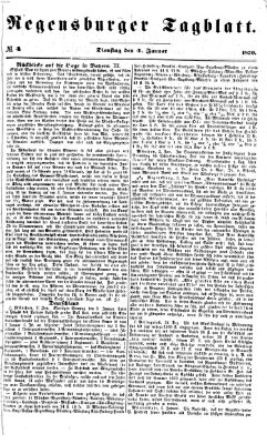 Regensburger Tagblatt Dienstag 4. Januar 1870