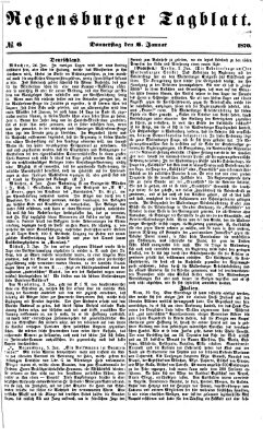 Regensburger Tagblatt Donnerstag 6. Januar 1870