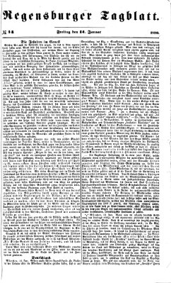 Regensburger Tagblatt Freitag 14. Januar 1870