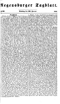 Regensburger Tagblatt Sonntag 30. Januar 1870