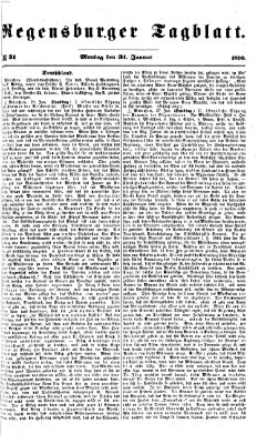 Regensburger Tagblatt Montag 31. Januar 1870