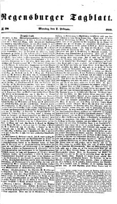 Regensburger Tagblatt Montag 7. Februar 1870