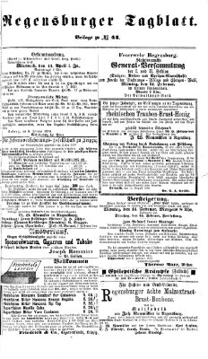 Regensburger Tagblatt Sonntag 13. Februar 1870