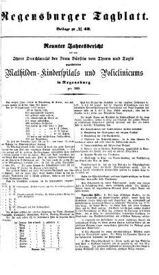 Regensburger Tagblatt Freitag 18. Februar 1870
