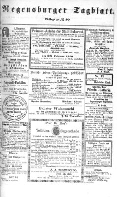 Regensburger Tagblatt Samstag 19. Februar 1870