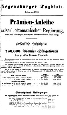 Regensburger Tagblatt Sonntag 13. März 1870