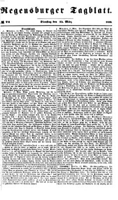 Regensburger Tagblatt Dienstag 15. März 1870