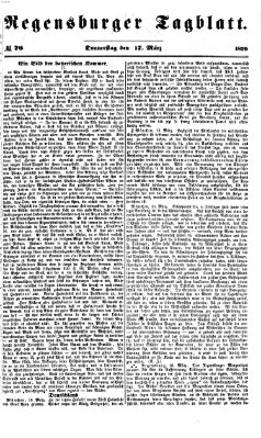 Regensburger Tagblatt Donnerstag 17. März 1870