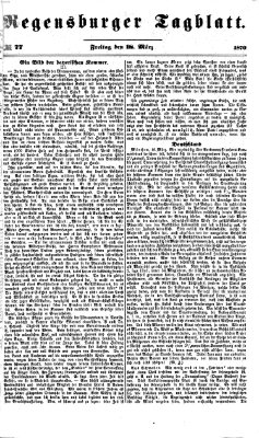 Regensburger Tagblatt Freitag 18. März 1870