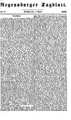 Regensburger Tagblatt Dienstag 19. April 1870