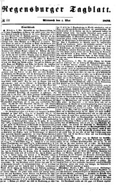 Regensburger Tagblatt Mittwoch 4. Mai 1870