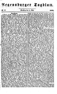 Regensburger Tagblatt Dienstag 24. Mai 1870