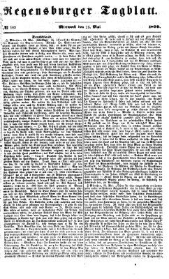 Regensburger Tagblatt Mittwoch 25. Mai 1870