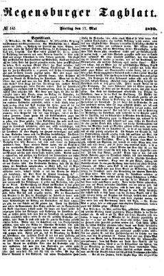 Regensburger Tagblatt Freitag 27. Mai 1870